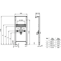 PROSYS RAMA MONTAŻOWA DO UMYWALKI