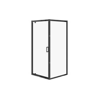 KABINA NAROŻNA ARTECO CZARNA PIVOT 80X80X190 SZKŁO TRANS