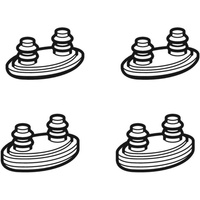 Zestaw podwyższonych podkładek wyrównujących do deski sedesowej, do Geberit AquaClean 4000: Manhattan
