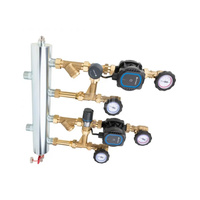 Grupa pompowa AFRISO BPS 961 AP GZ x GW 1'' x 3/4'', z zaworem mieszającym, z zaworem termostatycznym, z pompą obiegową AFRISO APH 160 15-7/130 mm