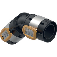 Kolano 45' GEBERIT FlowFit, PPSU, 50 mm (łącznik zaprasowywany x łącznik zaprasowywany)