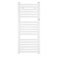 Grzejnik drabinkowy INSTAL-PROJEKT OMEGA R, wym. 686 x 500 mm, kolor biały/white silk, moc 340W