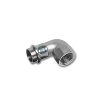 Kolano 90' SANHA NiroSan SF, stal nierdzewna, 18 mm x 3/4'' (zw x GW)