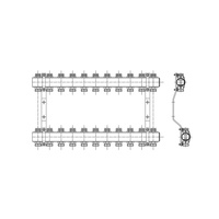 PHA-109 6-obwodowy PN10 Rozdzielacz CuZn