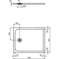 ULTRAFLAT S BRODZIK 100X80 CONC GR