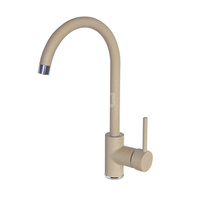 Zlew. zorba piaskowy granit 1k z/ko 580x440x164, 3,5" + osprzęt space-saver + bateria nemezja z wylewką "u" 