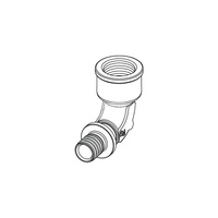 Mufa przejściowa 90' TECE flex, brąz, 16 mm x 1/2'' (zz x GW)