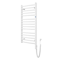 Grzejnik elektryczny (suszarka) INSTAL-PROJEKT AMBRA R ELECTRO, wym. 1650 (1755 z grzałką)/600 mm, kolor biały połysk, moc 900 W