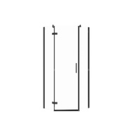 KABINA PRYSZNICOWA PIĘCIOKĄTNA CITY CZARNA 80X80X195 LEWA TRANS.