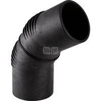 Kolano 60' GEBERIT Silent-db20, PE / polietylen, 135 mm, DN 125 x 135 mm x DN 125 (króciec)