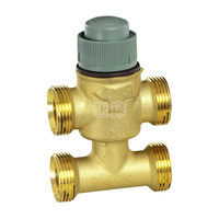 Zawór 3-drogowy z obejściem, DN15, kvs=2,5, do sterowania on/off, uszczelnienie płaskie