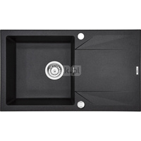 Zlew. evora grafit granit 1k z/o 780x440x193, 3,5" + osprzęt space-saver