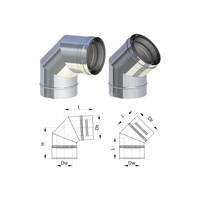 SP Kolano spalinowe 50' DN 100