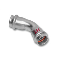 Łuk 45' SANHA NiroSan Press Industry, stal nierdzewna, 18 mm (zw x zw)