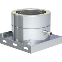 Płyta fundamentowa fi350mm z odpływem skroplin w bok (nypel 1/2)