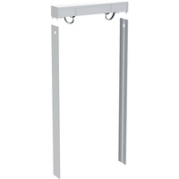 Zestaw pokrywy spłuczki z okładziną boczną, do modułu sanitarnego Geberit Monolith Plus do wiszącej miski WC, 101 cm, indywidualnie wybrany przez klienta: Czarny chrom / Aluminium szczotkowane