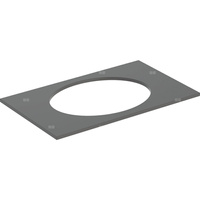 Blat pod umywalkę Geberit Selnova Square wpuszczaną w blat: B=79.1cm, Lava / Lakierowany matowy