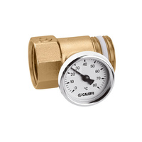 Złączka z termometrem 1 1/4" GW x GZ bez uszczelki PTFE