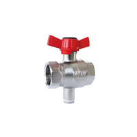 Zawór kulowy HERZ 2202, PN25 DN 20 GW z przyłączem do czujnika