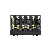 Zestaw DZGP-ECF-15/ z dwoma grupami z zaw. termost. 20-45' C i jedną z zaw. miesz. i siłownikiem z pompami DEFRO ECOFLOW ENERGY