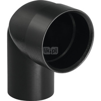 Kolano przyłączeniowe 90' GEBERIT HDPE redukcja, PE / polietylen, 58 mm x 50 mm (króciec)
