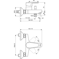 CERAFINE D BATERIA WANNOWA-NATRYSKOWA EXPSD CHR