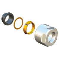 Złącza zaciskowe M 22 x 1,5 - Design – Chrom, przyłącze 15