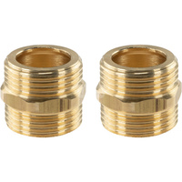 Zestaw dwóch nypli z czołami pod uszczelkę płaską do połączenia modułów BTU/BRU z rozdzielaczami ProCalida VA 1C AFRISO gwint 1''