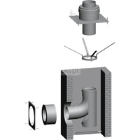 Zestaw do zabudowy do kotłów MGK w szachcie niezależny od powietrza z pomieszczenia DN 160/160