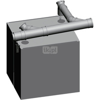 Podstawowy zestaw do zabudowy MGK 170-250 dwa kotły plecami do siebie DN 200/160 wykonanie zależne od powietrza w pomieszczeniu,