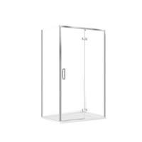 SET C133 KABINA LARGA PRAWA CHROM 120X90X195+TAKO BIAŁY 120X4 WIRT