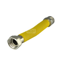 Wąż do gazu PERFEXIM KAS FLEX ze złączem gwintowanym 3/4'' Gwint wewnętrzny x Gwint zewnętrzny 300- 600 mm (roziągalny), oplot: PCV