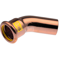 Kolano nyplowe 45' Copper Gas - 15