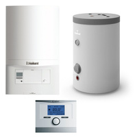 Pakiet - Kocioł gazowy jednofunkcyjny VAILLANT ecoTEC pro VC 146/5-3 kondensacyjny wiszący 5.9 - 15.3 kW + Czujnik c.w.u. + RegulatormultiMATIC 700 + Zasobnik c.w.uRondo Premium 120L