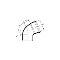 Kolano 45' MAGNAPLAST KG 2000 KGB, PP-md (zielony), DN 315 (wz x ww), do kanalizacji
