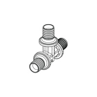 Trójnik TECE flex 90' PPSU 16 mm (końcówka wtykowa x końcówka wtykowa x końcówka wtykowa)