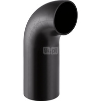 Kolano 90' GEBERIT HDPE, PE / polietylen, 125 mm (króciec)