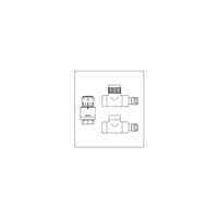 Zestaw przyłączeniowy termostatyczny E/Uni SH DN 15, figura prosta, chromowany