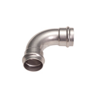 Inox Łuk Dwukielichowy 90º 28mm