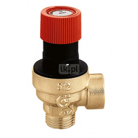 Zawór przelewowy CALEFFI mosiądz 8 bar GZ x GW 1/2''