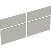 Zestaw frontów szuflad do dolnej szafki pod umywalkę GEBERIT Xeno², kol. szary szer.1200 mm