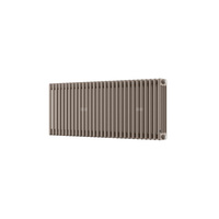 Grzejnik żeberkowy INSTAL-PROJEKT TUBUS 4 stal, podłączenie dolne v odwracalne, rozstaw 50 mm 570 x 515 mm, kolor cappuccino (RAL 1019), moc 887 W