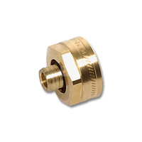 Przejściówka SANHA DKHV VPE trzyczęściowy, mosiądz (niklowanie), 1/2'' x 16 mm (GW x zw)