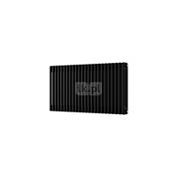 Grzejnik żeberkowy INSTAL-PROJEKT TUBUS 3 stal, podłączenie dolne środkowe, rozstaw 50 mm 2002 x 425 mm, kolor black structure (RAL 9005), moc 1766 W