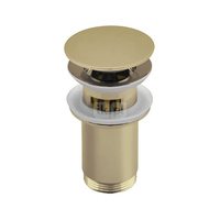 Zestaw odpływowy do umywalki PERFEXIM SPPMWK06OP złoty 2 3/4'', przycisk duży okrągły płaski