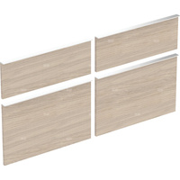 Zestaw frontów szuflad do dolnej szafki pod umywalkę GEBERIT iCon, kol. dąb melamina, struktura drewna szer.1200 mm