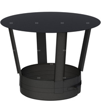 Daszek przeciwdeszczowy fi130mm lakierowany na czarno