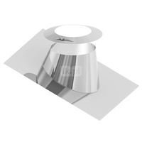 Przejście dachowe 16-25st. aluminiowe z kołnierzem fi100mm