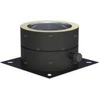 Płyta fundamentowa fi 130mm z odpływem skroplin w bok montaż na cokole w bok montaż na cokole