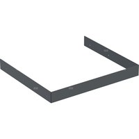 Listwa dystansowa Geberit do dolnej szafki pod umywalkę kompaktową: Czarny, Szerokość umywalki=45cm